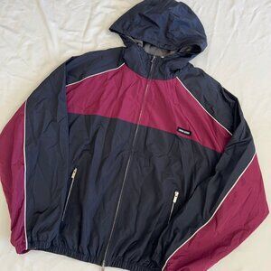 MIUMIU striped hooded loose long-sleeved jacket for women